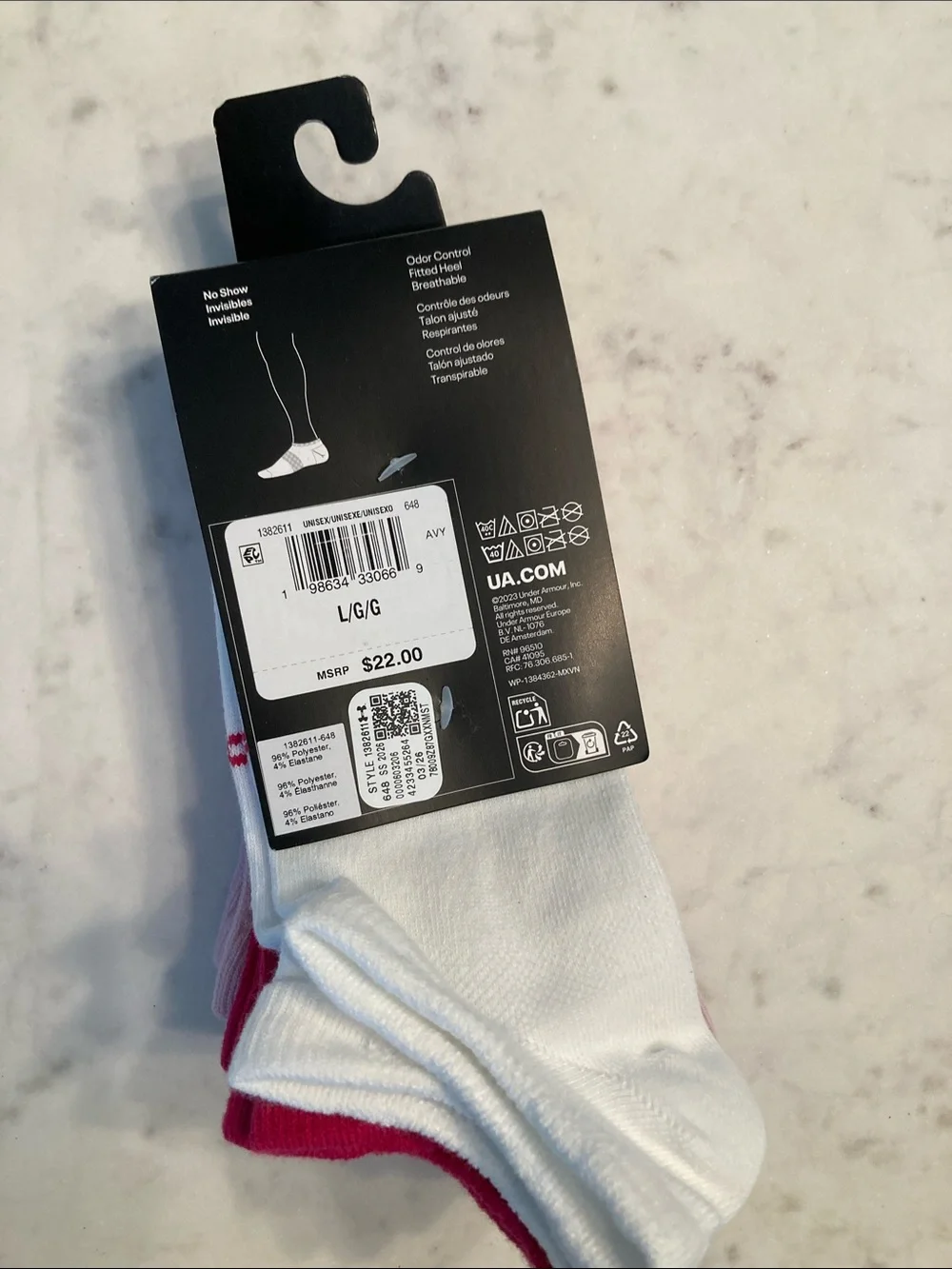 Under Armour Women's Pink & Magenta No-Show Athletic Socks - 6 Pack